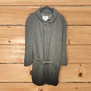 Vintage L.L Bean 100% Wool Made in USA Tall Coat